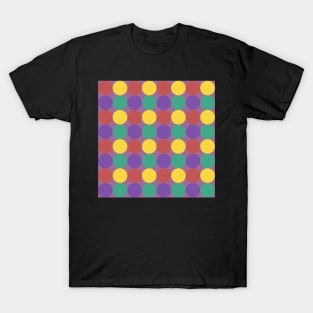 abstract colorful minimalist circle pattern T-Shirt